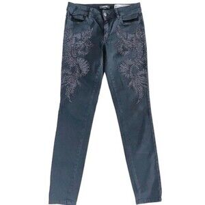 Just Cavalli Just Luxury Skinny Leg Embellished Black Jeans 30